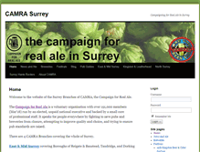 Tablet Screenshot of camrasurrey.org.uk